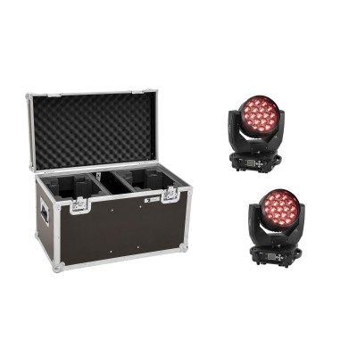 EUROLITE Set 2x LED TMH-X4 Moving Head Wash Zoom + EU Case EUROLITE Set 2x LED TMH-X4 Moving Head Wash Zoom + EU Case