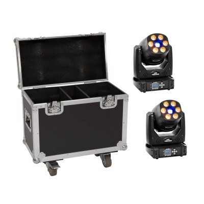 EUROLITE Set 2x LED TMH-H90 + Case with wheels EUROLITE Set 2x LED TMH-H90 + Case with wheels