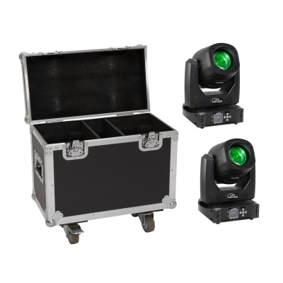 EUROLITE Set 2x LED TMH-B90 + Case with wheels EUROLITE Set 2x LED TMH-B90 + Case with wheels