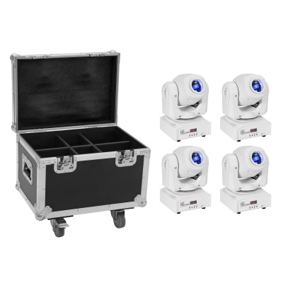 EUROLITE Set 4x LED TMH-S60 Moving Head Spot wh + Case EUROLITE Set 4x LED TMH-S60 Moving Head Spot wh + Case