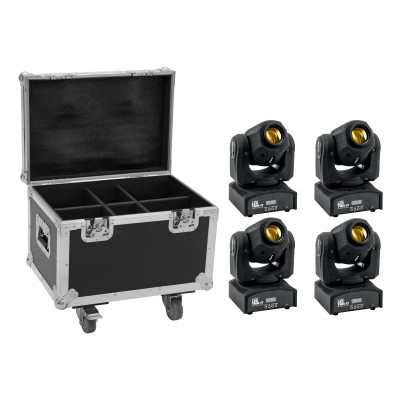 EUROLITE Set 4x LED TMH-17 Spot + Case with wheels EUROLITE Set 4x LED TMH-17 Spot + Case with wheels