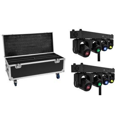 EUROLITE Set 2x LED TMH Bar S120 + Case with wheels
