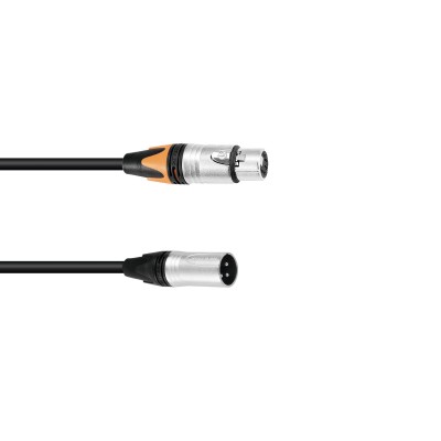 PSSO Adapter Cable DMX XLR 3-pin/5-pin 0.3m bk