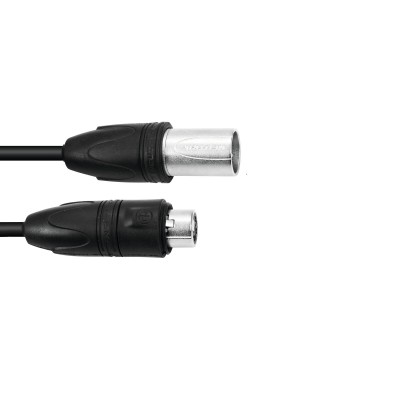 PSSO DMX cable IP65 3pin 7.5m black PSSO DMX cable IP65 3pin 7.5m black