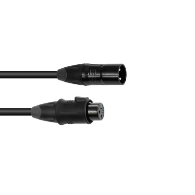 EUROLITE DMX Cable EC-1 IP65 3-pin 3m bk EUROLITE DMX Cable EC-1 IP65 3-pin 3m bk