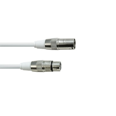 EUROLITE DMX Cable XLR 3-pin 1m white EUROLITE DMX Cable XLR 3-pin 1m white