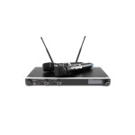 OMNITRONIC UHF-302 2-channel Wireless Mic System 823-832/863-865MHz
