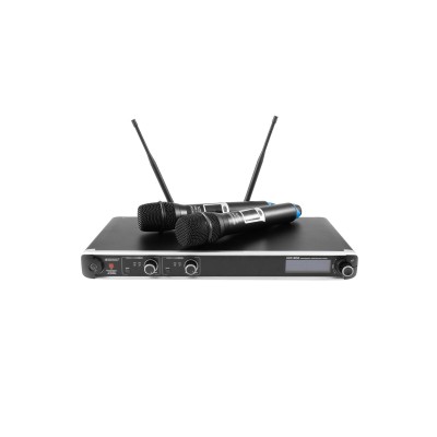 OMNITRONIC UHF-302 2-channel Wireless Mic System 823-832/863-865MHz