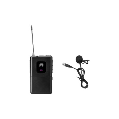 OMNITRONIC UHF-E Serie Bodypack 531.9MHz + Lavalier Microphone OMNITRONIC UHF-E Serie Bodypack 531.9MHz + Lavalier Microphone