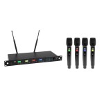 OMNITRONIC UHF-604 4-channel Wireless Mic System 520-554 MHz