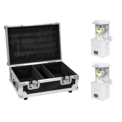 EUROLITE Set 2x LED TSL-350 Scan COB white + Case