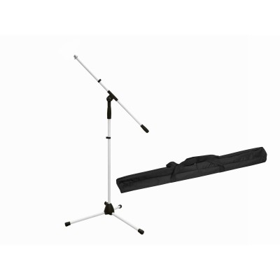 OMNITRONIC Set Microphone Tripod MS-1W with Boom white + Bag OMNITRONIC Set Microphone Tripod MS-1W with Boom white + Bag