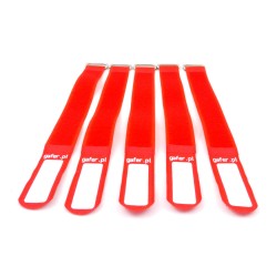 GAFER.PL Tie Straps 25x400mm 5 pieces red
