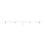 EUROLITE Cross Beam Q3W with TV spigot white