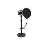 OMNITRONIC MSP-1 Microphone Stand with Shockmount and Pop Filter