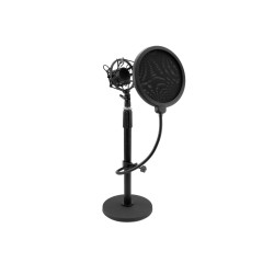 OMNITRONIC MSP-1 Microphone Stand with Shockmount and Pop Filter OMNITRONIC MSP-1 Microphone Stand with Shockmount and Pop Filter
