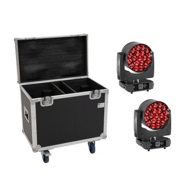 EUROLITE Set 2x LED TMH-H380 Beam/Wash/Flower Effect + Flightcase with wheels EUROLITE Set 2x LED TMH-H380 Beam/Wash/Flower Effect + Flightcase with wheels