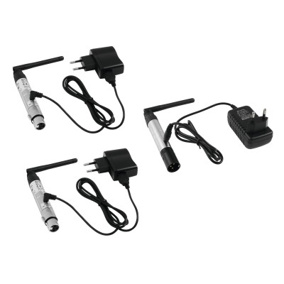 EUROLITE Set QuickDMX 1x Transmitter + 2x Receiver EUROLITE Set QuickDMX 1x Transmitter + 2x Receiver