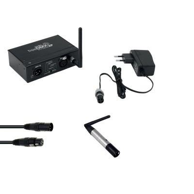 EUROLITE Set freeDMX AP Wi-Fi Interface + QuickDMX Funksender + DMX Cable EUROLITE Set freeDMX AP Wi-Fi Interface + QuickDMX Funksender + DMX Cable