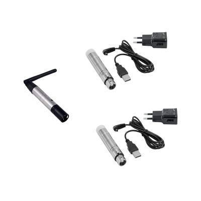 EUROLITE Set QuickDMX 1x Transmitter + 2x AKKU Receiver EUROLITE Set QuickDMX 1x Transmitter + 2x AKKU Receiver