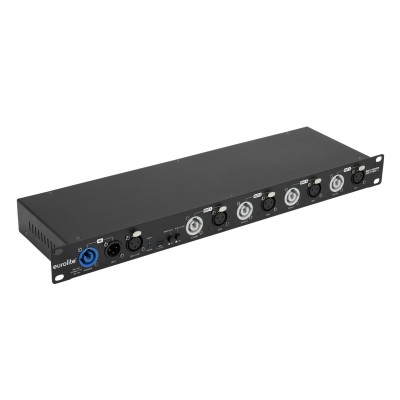 EUROLITE DMX Power Splitter 4x4 3-pin XLR EUROLITE DMX Power Splitter 4x4 3-pin XLR