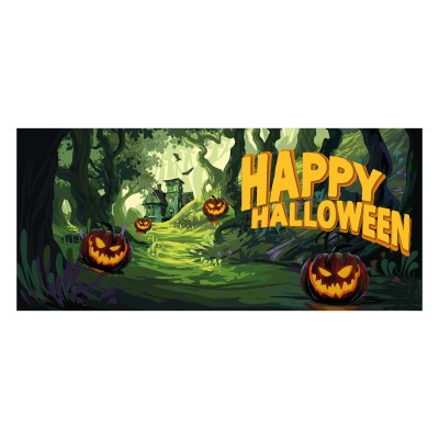 EUROPALMS Halloween Banner, Haunted Forest, 400x180cm EUROPALMS Halloween Banner, Haunted Forest, 400x180cm