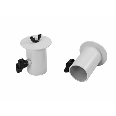OMNITRONIC BOB-4 Stand Adaptor white 2x OMNITRONIC BOB-4 Stand Adaptor white 2x