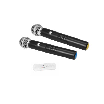 OMNITRONIC UWM-2HH USB Wireless Mic Set with two handheld microphones OMNITRONIC UWM-2HH USB Wireless Mic Set with two handheld microphones