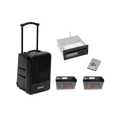 OMNITRONIC Set MOM-10BT4 Modular Wireless PA System + CD Player with USB&SD + 2x Battery OMNITRONIC Set MOM-10BT4 Modular Wireless PA System + CD Player with USB&SD + 2x Battery