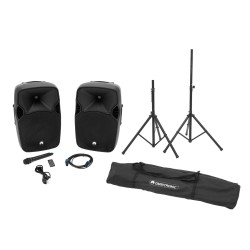 OMNITRONIC Set XFM-212AP + Speaker Stand MOVE MK2