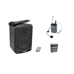 OMNITRONIC Set WAMS-65BT + Bodypack transmitter incl. headset + Battery