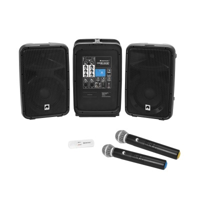 OMNITRONIC Set COMBO-160BT Active PA System + UWM-2HH USB Wireless Mic Set OMNITRONIC Set COMBO-160BT Active PA System + UWM-2HH USB Wireless Mic Set