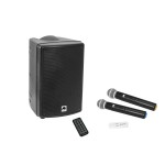 OMNITRONIC Set WAMS-08BT MK2 Wireless PA System + UWM-2HH USB Wireless Mic Set