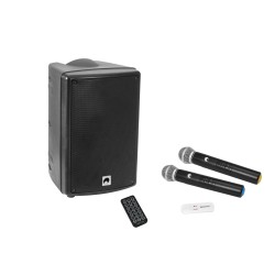 OMNITRONIC Set WAMS-08BT MK2 Wireless PA System + UWM-2HH USB Wireless Mic Set OMNITRONIC Set WAMS-08BT MK2 Wireless PA System + UWM-2HH USB Wireless Mic Set