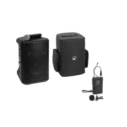 OMNITRONIC Set PORTY-8A Drahtlos-PA-System + Bodypack Transmitter incl. Lavalier Microphone + Soft Bag OMNITRONIC Set PORTY-8A Drahtlos-PA-System + Bodypack Transmitter incl. Lavalier Microphone + Soft Bag