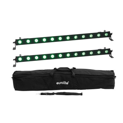 EUROLITE Set 2x LED BAR-12 QCL RGB+UV Bar + Soft Bag EUROLITE Set 2x LED BAR-12 QCL RGB+UV Bar + Soft Bag
