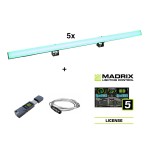 EUROLITE Set 5x LED PR-100/32 Pixel DMX Rail + Madrix Software