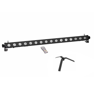 EUROLITE Set LED PIX-16 QCL Bar + FS-4 Floorstand, Steel, black EUROLITE Set LED PIX-16 QCL Bar + FS-4 Floorstand, Steel, black