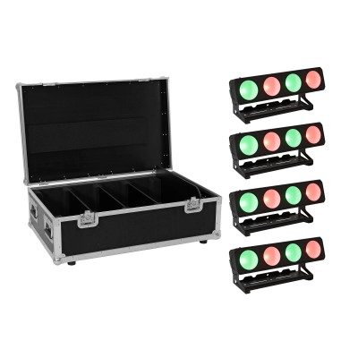 EUROLITE Set 4x LED PMB-4 COB QCL 30W Bar + Case EUROLITE Set 4x LED PMB-4 COB QCL 30W Bar + Case