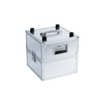 ROADINGER Record Case PRO ALU 50/50,  plain, 100LPs