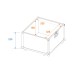 ROADINGER Record Case PRO ALU 50/50, plain, 100LPs ROADINGER Record Case PRO ALU 50/50, plain, 100LPs