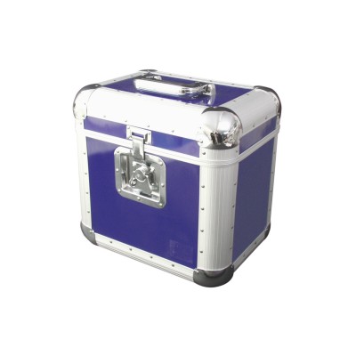 ROADINGER Record Case ALU 75/25, rounded, blue