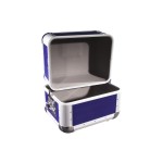 ROADINGER Record Case ALU 50/50, rounded, dark blue