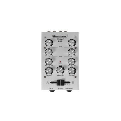 OMNITRONIC GNOME-202 Mini Mixer silver OMNITRONIC GNOME-202 Mini Mixer silver