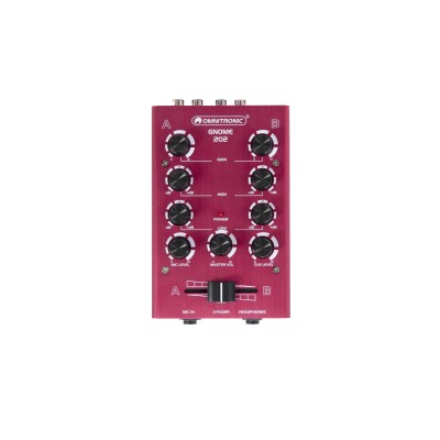 OMNITRONIC GNOME-202 Mini Mixer red OMNITRONIC GNOME-202 Mini Mixer red