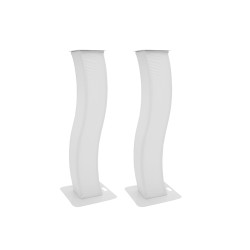 EUROLITE 2x Stage Stand 150cm curved incl. Cover and Bag, white EUROLITE 2x Stage Stand 150cm curved incl. Cover and Bag, white