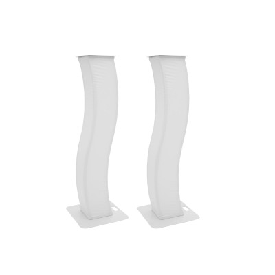 EUROLITE 2x Stage Stand 150cm curved incl. Cover and Bag, white EUROLITE 2x Stage Stand 150cm curved incl. Cover and Bag, white