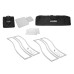 EUROLITE 2x Stage Stand 150cm curved incl. Cover and Bag, white EUROLITE 2x Stage Stand 150cm curved incl. Cover and Bag, white