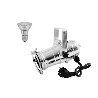 EUROLITE Set PAR-20 Spot sil + PAR-20 230V SMD 6W E-27 LED 6500K EUROLITE Set PAR-20 Spot sil + PAR-20 230V SMD 6W E-27 LED 6500K