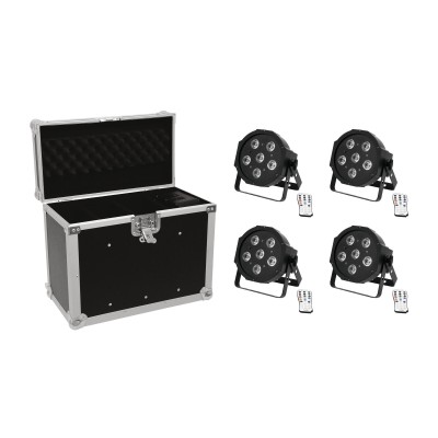EUROLITE Set 4x LED SLS-603 + Case EC-SL4M size M EUROLITE Set 4x LED SLS-603 + Case EC-SL4M size M
